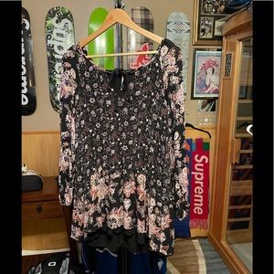 Free people mini knot front dress size small floral